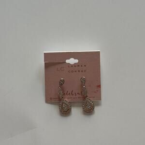 Lauren Conrad gold rose gold silver earrings